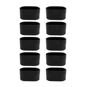 10 Pcs 고무 의자 다리 캡 타원형 커버 테이블 피트 엔드 바닥 보호기 가구 레벨링 홈 장식