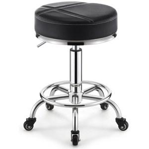 바퀴달린의자 원형 바퀴의자 등받이 소형 회전 스툴