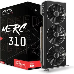 브랜드 뉴 XFX 스피드스터 MERC310 AMD 라데온 RX 7900XTX 블랙 게이밍 그래픽 카드 24GB GDDR6 RDNA 3 RX