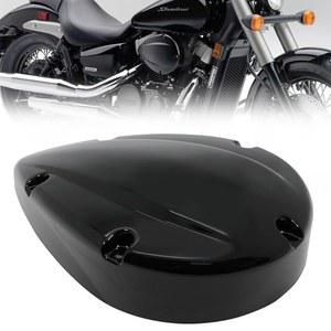 혼다 호환 섀도우 750 에어로 VT750C 스피릿 VT750C2 팬텀 VT750C2B VT750RS용 모토 에어 필터 흡입 클리너 커버 캡 글로스 블랙