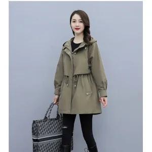 간절기 아우터 야상 가을 여성봄점퍼 자켓 캐주얼 후드