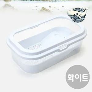[셀러에이드]거북이 수조 화이트 오픈케이지 아쿠아리움 M 터틀케이지 거북이집