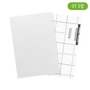 (재미스쿨) 단면 원단 우드락 A4 21x30cm 3T(3mm) 5장 우드보드 소모품
