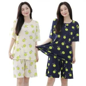 남성용 반팔 잠옷 세트 빅사이즈 냉감 아이스 (WFK856V)