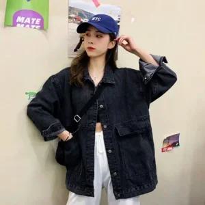 [오노마] ONM 여성 2컬러 오버핏 캐주얼느낌 유행없는 데님자켓