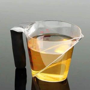 사선 계량컵 250ml 계량도구 쌀 손잡이 라면물