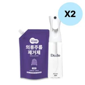닥터클로 의류 냄새제거 섬유 + 용기 2세트