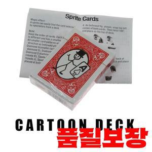 스프라이트 찾기 데크 만화 카드툰 놀이 닫습니다 마술 트릭 애니메이션 예측 특수 효과 소품