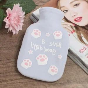 냥냥 온수 보온 고무핫팩 물주머니 블루 200ml (48mJu)