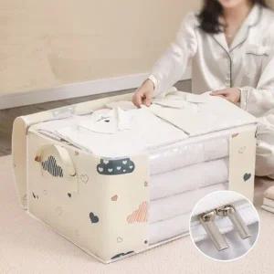 접이식 옷정리함 이사박스 트롤리수납함 의류정리함