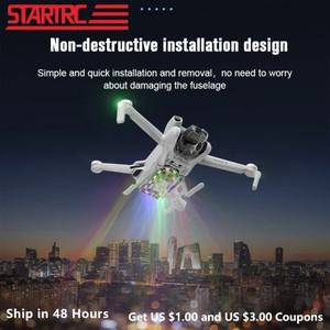DJI호환 Mini 3/Pro/Mini 2/SE/Mavic Air 2/2S 접이식 확장 랜딩 스키드 야간 비행 드론 액세서리용 LED 라