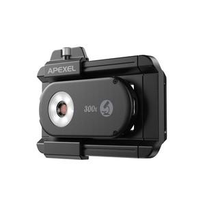 APEXEL MS300 모바일 폰 현미경 렌즈 키트 300배 매크로 확대경 형광 LED CPL 포함