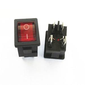 5개/몫 KCD1 21*15mm 1 2 3 4 6Pin ON-OFF 보트 자동차 로커 스위치 6A/250V AC 10A/125V 빨간색 파란색