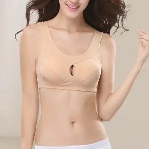 노와이어 브라탑 가슴모아주는 처짐방지 스트랩 2컬러  속옷 런닝 가슴모아주는 여성 와이어