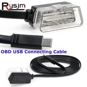 자동차 HUD 헤드업 디스플레이 OBD 케이블, 미니 USB 연결 2 7 핀, 1 개