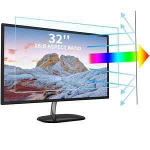 LCD, LED, OLED 및 QLED용 32인치 TV 블루 라이트 스크린 프로텍터 | 눈 보호 눈부심 방지 필터 4K HDTV 디스플레이용 16:9 화면 비율