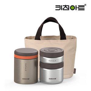 키친아트 라팔 골드메탈 보온도시락 1080  /죽통 도시락통