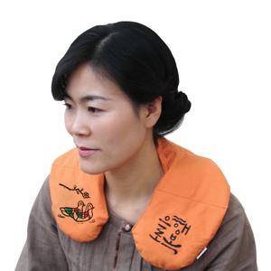 [들꽃잠]원앙어깨찜질팩 - 황토 팥 목 허리 배