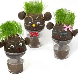 와이어로꾸미는잔디인형(5인세트)