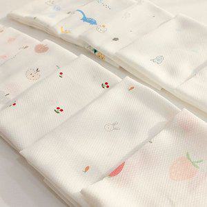 [mooroo][내맘대로세트]순면 나염 가제손수건 5장