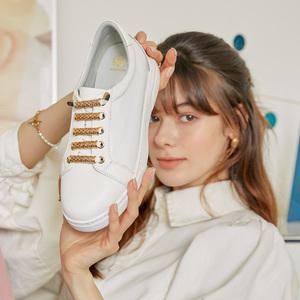 [분홍코끼리]제우스 골드 가죽 키높이 운동화(5cm)