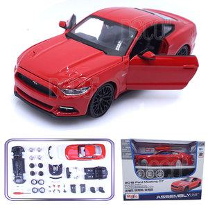 조립키트 1:24 포드 머스탱 GT 레드 다이캐스트 만드는 모형 DIY KIT