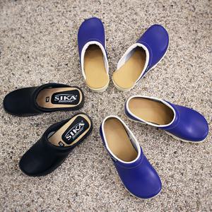 SIKA 미끄럼방지 덴마크 가죽 조리화 주방화 슬리퍼 안전화