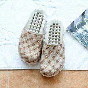 [기타]EVA 욕실화 브라운체크 막힘 욕실 앞막힘슬리퍼