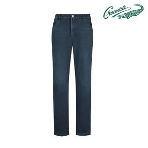 [크로커다일]겨울 딥블루 밍크 기모 데님 CDAA9PT9505