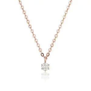 [로이드]1층 동아수성 L-DIAMOND 0.1캐럿 6프롱 베이직 14K 목걸이 LNF23014D