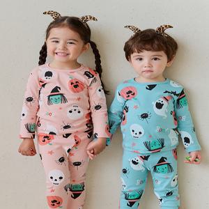 [키키스토리] 할로윈(코랄,민트) 코튼스판 실내복