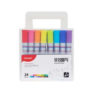 모나미 유성매직 24색/안지워지는 굵은 마카 두꺼운펜