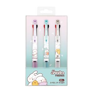 자바 쭈바 3색 볼펜 3색볼펜 0.5mm (3본세트)