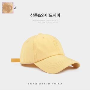모자 노랑색 한가인 조보아 볼캡 텐트밖은유럽 야구모자