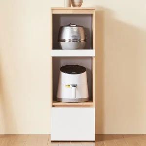 아트박스/벨리카가구 치즈 400 주방 전자 렌지대 밥솥 다이 수납장 렌지장