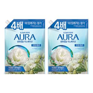 아우라 생화캡슐 리필, 프레시릴리, 1.7L , 2개