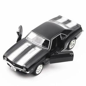 자동차 다이캐스트 모형 미니카 장난감 Chevrolet  1969 카마로 SS 빈티지  블랙  금속  모델     Makeda
