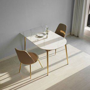 티에스퍼니처 베일리 골드 2인용 양면 반타원형 세라믹식탁 1000