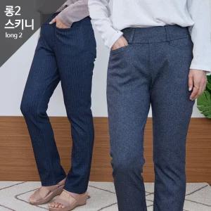 롱2 스키니 버티컬 밴딩팬츠 4