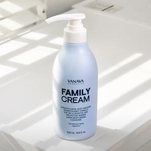 바나바 코스메틱스 패밀리 크림 500ml 저자극 바디 보습 비건인증