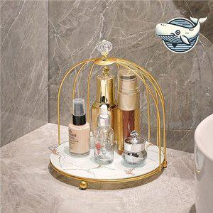 스틸 금장 화장품 수납 정리대 뷰티 용품 (WFGXENZ)