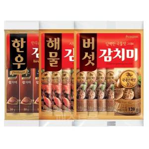 대상 감치미 스틱조미료 3종 세트 (한우감치미 120g / 해물감치미 120g / 버섯감치미 120g)
