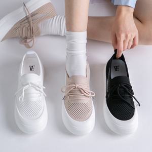 (쫀득몰드창) 힐링데이 경량 니트 운동화(4cm)