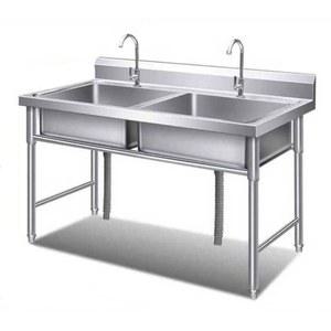 업소용싱크대 스텐 개수대 2구 가게 상업용 세정대 업소용 스테인리스 304 캠핑장 싱크