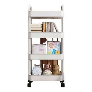 3단 4단 이동식 선반 트롤리 접이 식트롤리 튼튼 ABS 바퀴