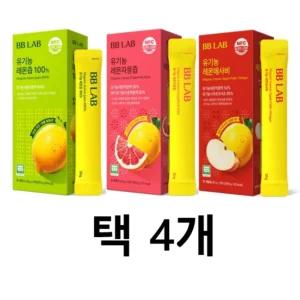 비비랩 유기농 레몬즙 10포 4종 택4개 레몬 자몽 애사비 푸룬