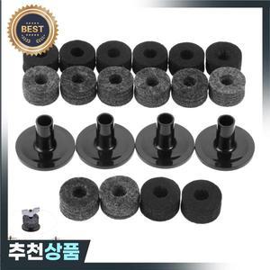 심벌 스탠드 펠트 와셔 선반 드럼 키트용 교체 슬리브 2 개 25mm 8