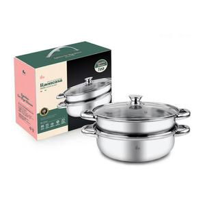 라온까사 스테인레스 2단 찜기 28cm