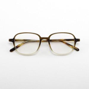 아오키지 사각 투톤 뿔테 안경 남녀공용 52mm