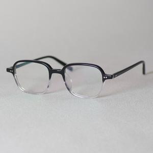 아오키지 사각 투톤 뿔테 안경 남녀공용 48mm